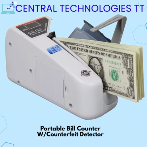 Portable Bill Counter with Counterfeit Detector